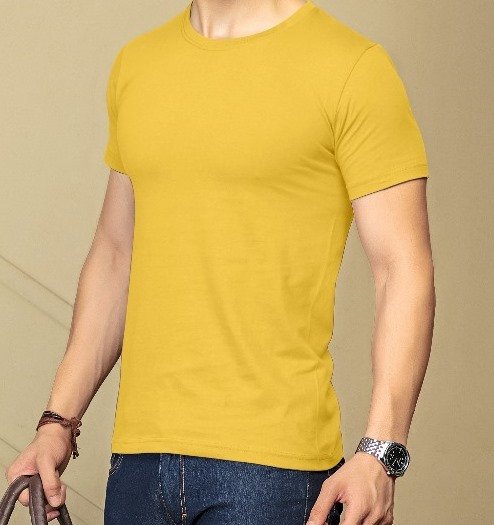 Yellow Round Neck Tshirt Yellow Round Neck Tshirt